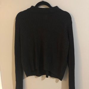 HM black high neck sweater